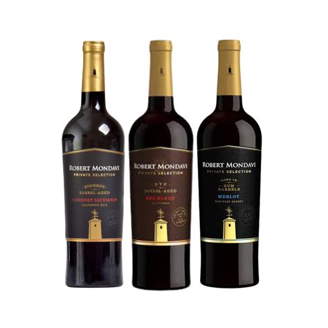 Robert Mondavi Private Selection Barrel Aged Bundle (Bourbon, Rye, Rum ...