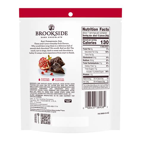 Brookside Dark Chocolate Pomegranate Flavor 198 g Online at Best Price ...