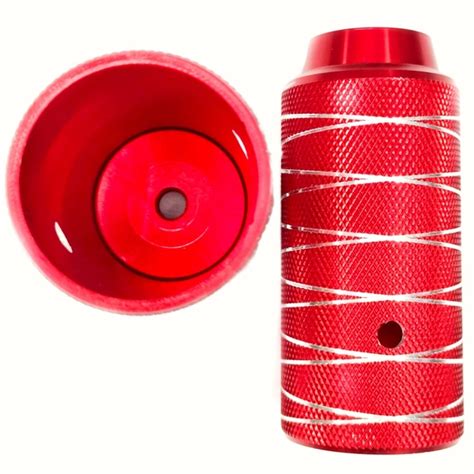 Alloy Stunt Foot Rest In Red Color ( Foot Pegs ) Red
