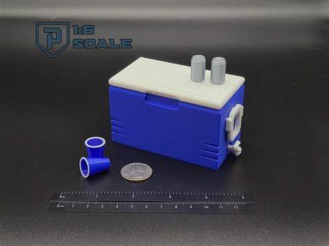 48 Qt Cooler Set |1:6 Scale Diorama Accessories | GINMI-SET11