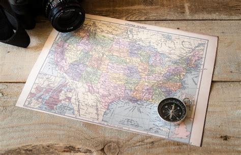 Image result for America Map with Compass