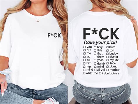 FCK It Tshirt, Fuck Tee, Slang Shirt, Gag Gift, Cussing Tshirt, Naughty ...