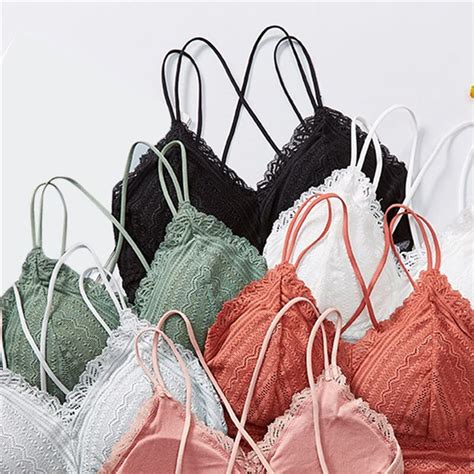 Buy The Purple Tree Lacy Bralette with Criss Cross Straps Details (Pack ...