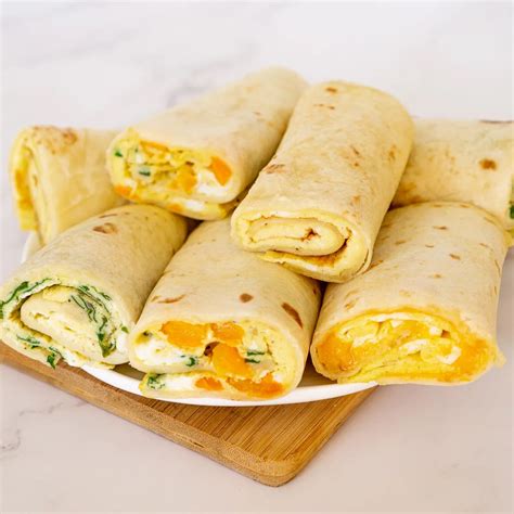 Tortilla Egg Roll Breakfast Wraps | Babaganosh
