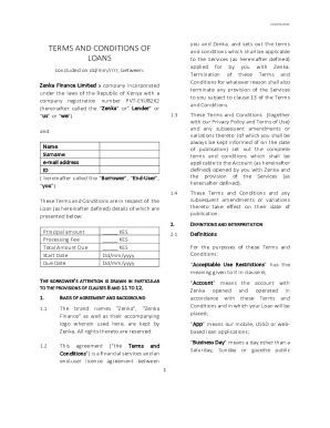 Zenka Loan Application Form Online - Fill Online, Printable, Fillable ...