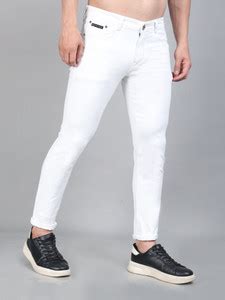 JEE GENZ Regular Men White Jeans - Buy JEE GENZ Regular Men White Jeans ...