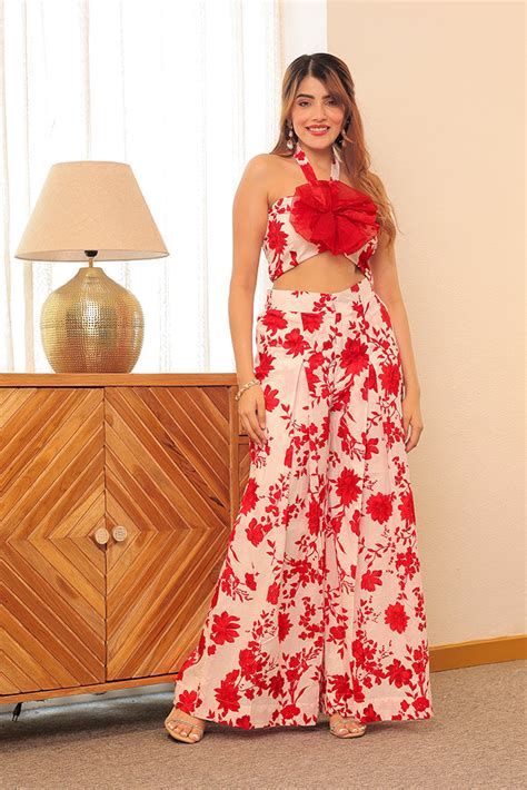 Rose Co-ord Set – Label Aditi Hundia