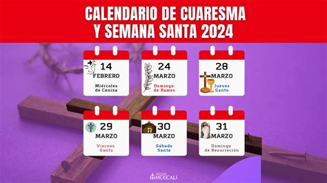 "Cuándo es Miércoles de Ceniza y Semana Santa 2024: Fechas Importantes ...