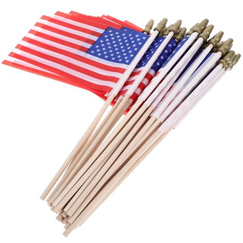 40pcs-Handheld-American-Flags-Small-American-Flags-Reusable-Polyester ...