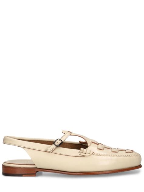 15mm roqueta leather slingback flats - Hereu - Women | Luisaviaroma