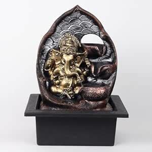 Sentrox Ganesha Frame Table Top Indoor Outdoor Water Fall Fountain with ...