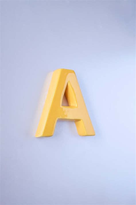 Mottled Mono Wall Hanging - Mustard A To Z – The Wishing Chair