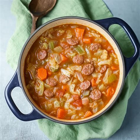 Italian Sausage and Cabbage Soup | Tessa Recipes