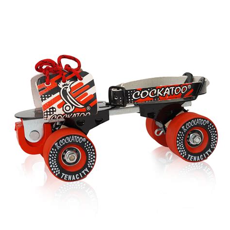 Cockatoo Tenacity Adjustable 4 Wheel Roller Skates| 55MM Rubber Wheel