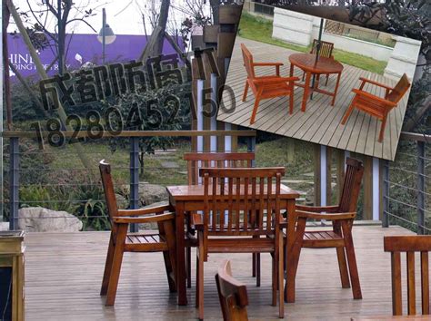 室外桌椅户外防腐塑木桌椅景区公园户外餐桌椅组合室外休闲桌椅-阿里巴巴