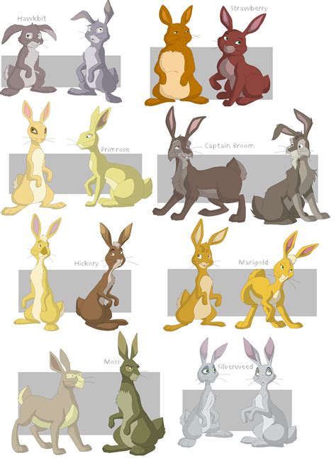 Watership Down charas part4 by shuvuuia on DeviantArt