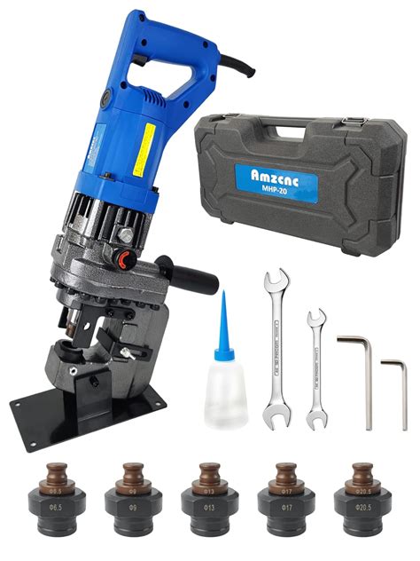 Buy AMZCNC 1.2 HP 110V Hydraulic Hole Punch Electric Hydraulic Hole ...