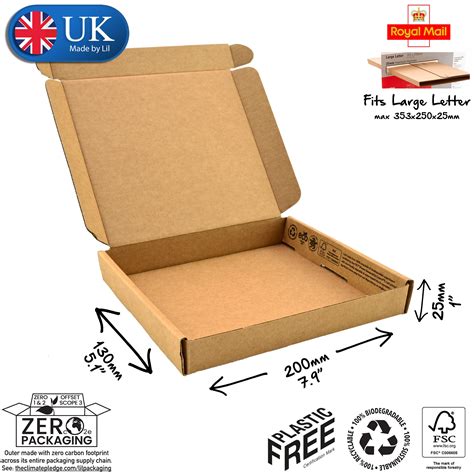 20 x 13 x 2.5cm Cardboard Postal Boxes - Lil Packaging – Lil Packaging ...