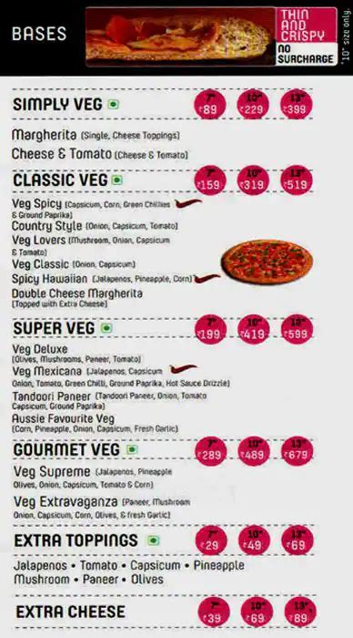 Menu at Eagle Boys Pizza, Mumbai, 5