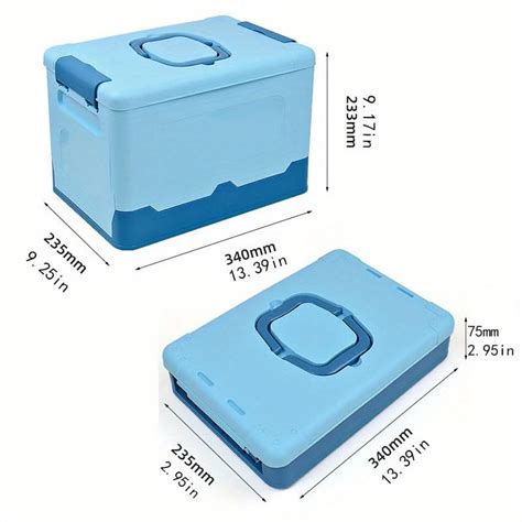 Portable Foldable Plastic Storage Box with Handle – bshopy.in