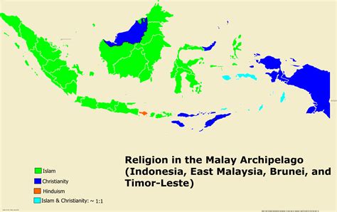 Religion in the Malay Archipelago [6120X3848] : r/MapPorn