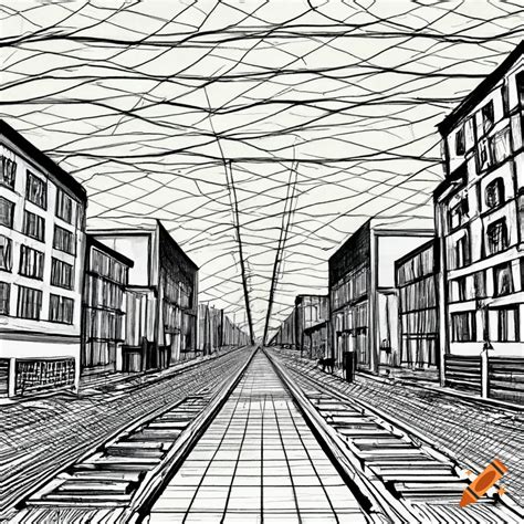 Image result for One Point Perspective Drawing Simple