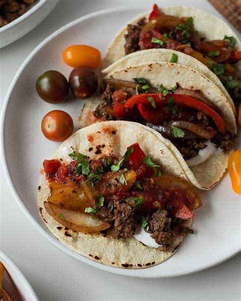 Healthy Ground Beef Fajitas Recipe - Skillet Meal! – Fit Mama Real Food