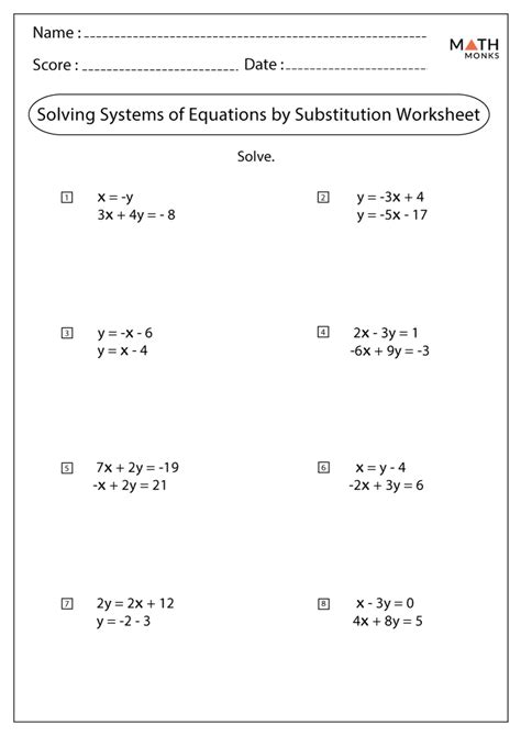 Image result for Equations Using Substitution