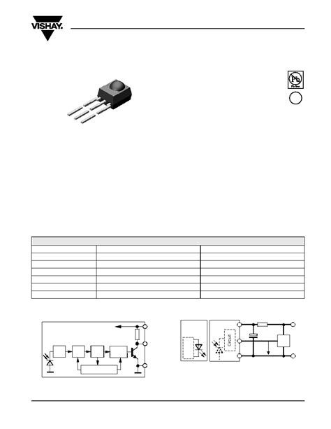 TSOP34838 datasheet(1/8 Pages) VISHAY | IR Receiver Modules for Remote ...