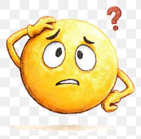Confused Emoji Scratching Head - Confused Emoji With Question Mark PNG