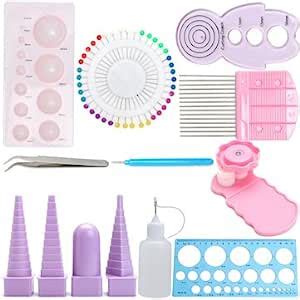 Paper Quilling Board Mould Crimper Comb Ruler Pins Tools Set DIY Craft ...