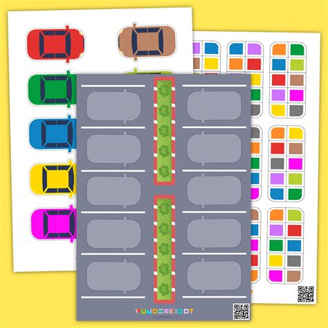 Printable Parking Lot Numbers Activity