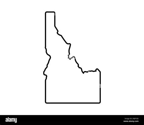 Idaho state map. US state map. Idaho silhouette symbol. Vector illustration Stock Vector Image ...