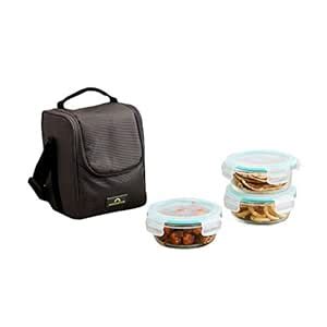 Buy Home Centre - Korobka Glass Lunch Boxes with Bag | Lunch Box with ...