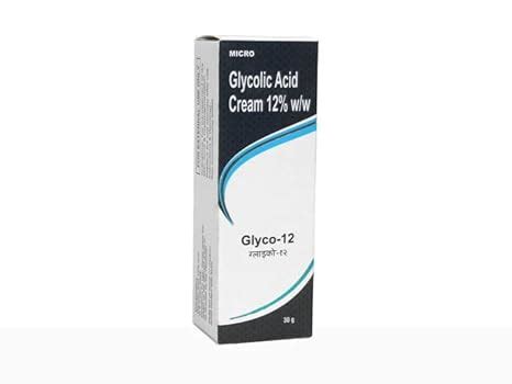 BIOVIDA Glyco-12 Glycolic Acid Cream, 12% W/W, 30G, For Acne, Scars ...