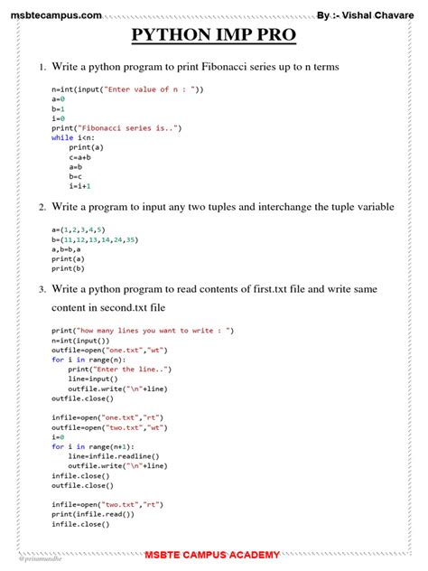 Image result for Msbte Programming with Python