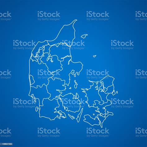 Map Of Denmark Stock Illustration - Download Image Now - Cartography, Computer Graphic, Country ...