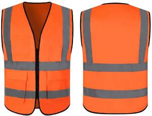 magikdeal High Visibility Reflective Safety Zipper with 2 Pockets 2 ...