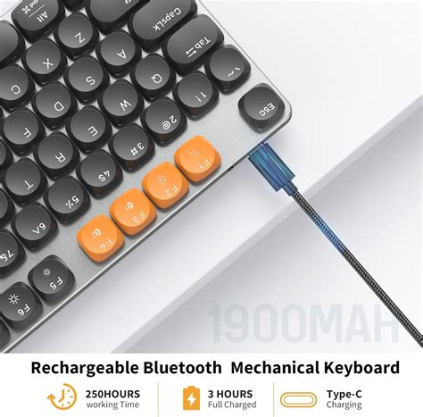 Buy ProtoArc Bluetooth Mechanical Keyboard for Office, MECH K300 ...