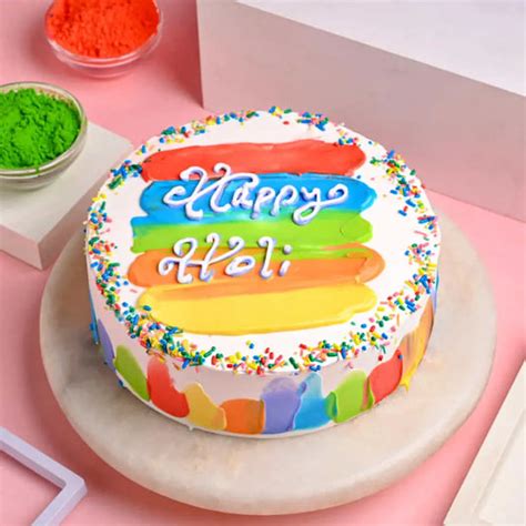 Holi Cakesholi cake design holi theme cake happy holi cake holi cake ...