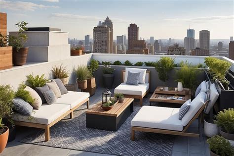 Urban rooftop retreat create a chic and relaxing rooftop space ...