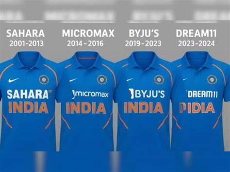 From Sahara To Byju’s to Dream11 – Why Every Indian Cricket Team Jersey ...