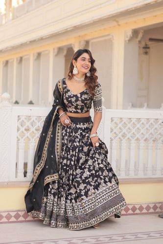 Black Lehenga Choli - Buy Designer Lehenga Choli