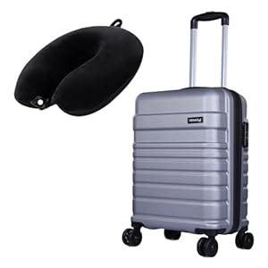 Buy Verage V-Lite Tokyo 56 cms Metallic Silver Hard Sided Cabin Size ...