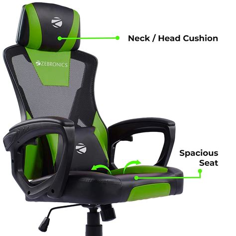 Zebronics GC1400 Gaming Chair (Green) Best Price in India on ...