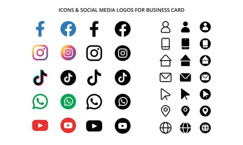 Business Cards with Social Media Icons 的图像结果