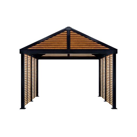 Sojag 12-ft x 12-ft Boda Square Wood Metal Steel Roof Gazebo 500 ...