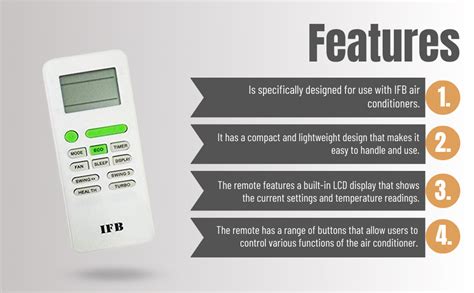 Buy MUMAX AC REMOTES Compatible with IFB AC91 Remote Controller (White ...