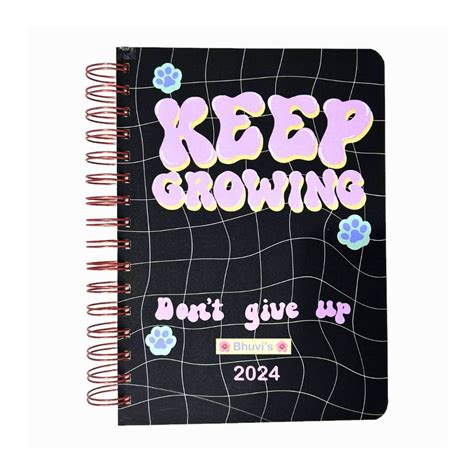 Bop Canvases | Undated Planner- Black Pink | 2024 Planner