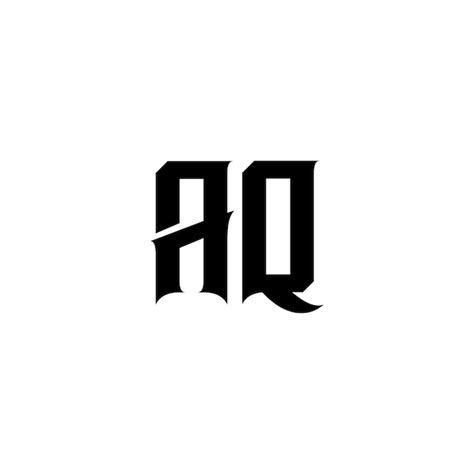 Premium Vector | Aq monogram logo design letter text name symbol ...
